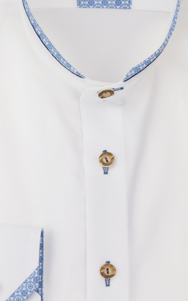 Hemd 2536H 4041, weiß/blau SK - Slim fit