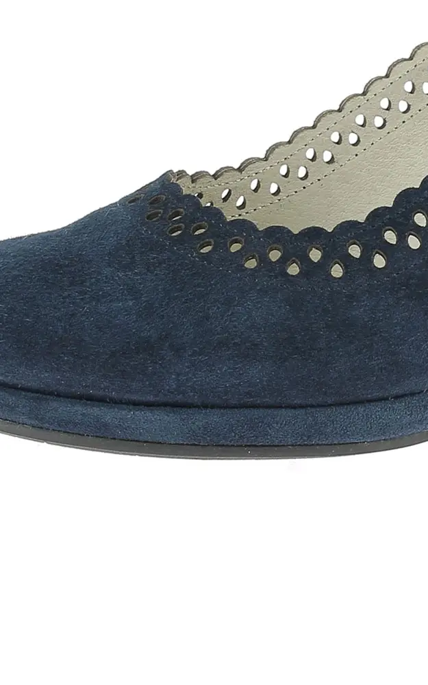 Velours-Schuhe 3004529, dunkelblau