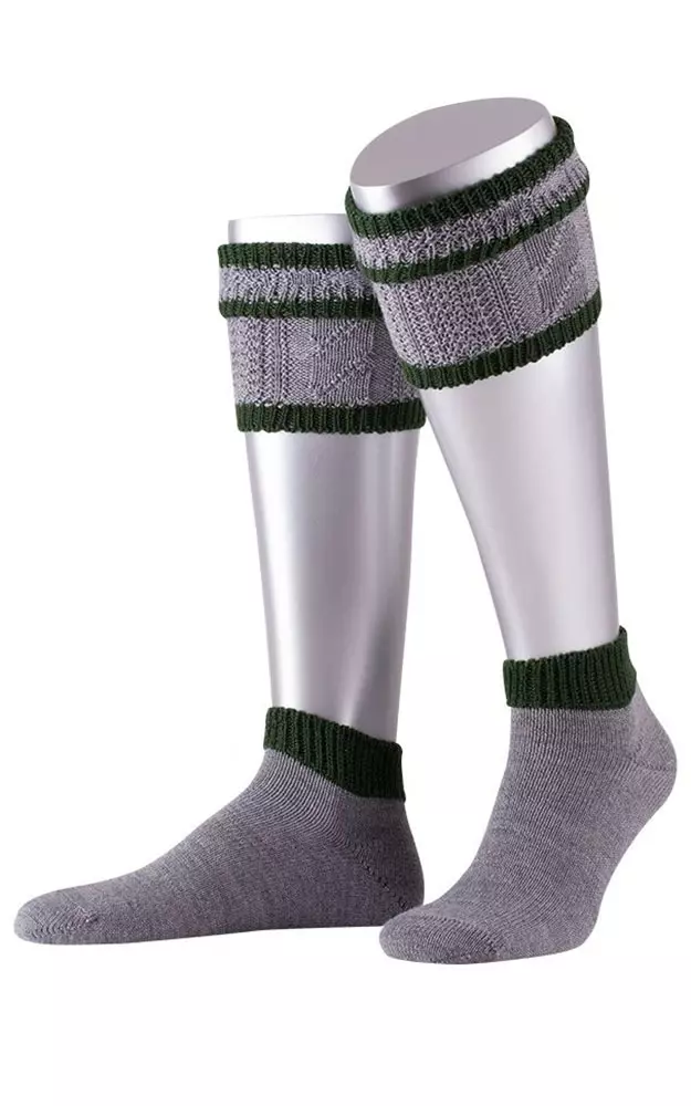 Loferl / Loiferl kurz, mittelgrau/tanne