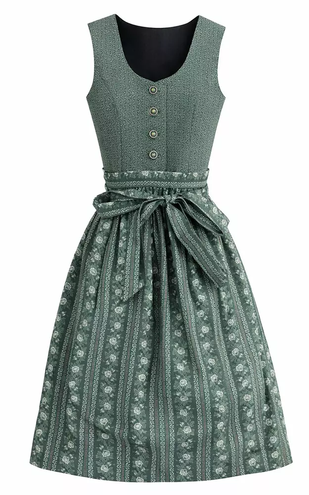 Kinderdirndl Sandra mit Schüze, grün
